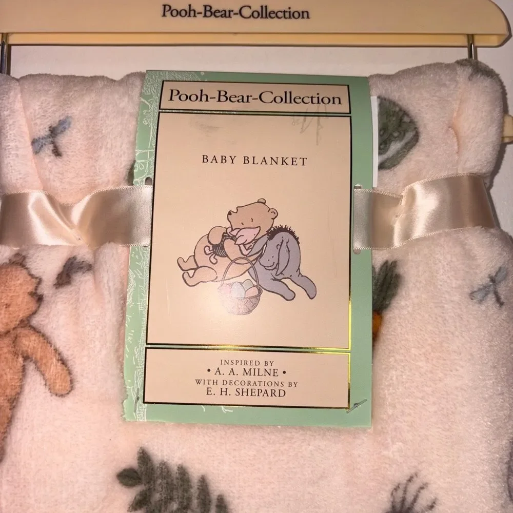 Pooh Bear Collection Easter Themed Baby Blanket‎ 30x40